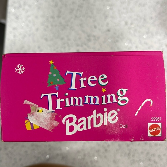 MATTEL VINTAGE NIB TREE TRIMMING BARBIE SPECIAL EDITION BRUSH & PUNCH-OUT TREE - Picture 9 of 9